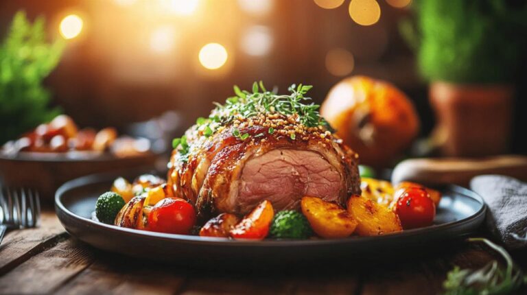 Joue de porc confite au four : une recette aux herbes fraiches